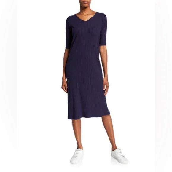 midi cotton dress with pockets Polyatomic Ions Midi Dress Svaha USA L